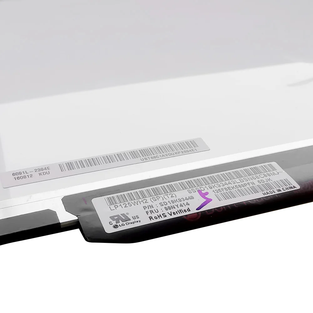 12 5 ips laptop lcd screen lp125wh2 spt2 lp125wh2 spt1 m125nwr3 for lenovo thinkpad x240 x250 x260 x270 x280 1366x768 30pin edp free global shipping