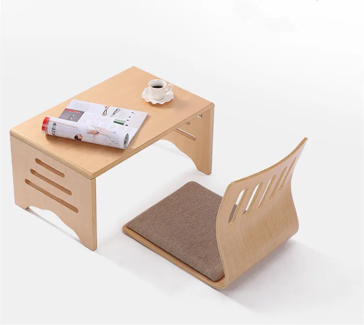 

Modern Wood Folding Table For Bed Tray Breakfast Foldable Legs 60*40cm Living Room Furniture Wooden Center Small Coffee Table