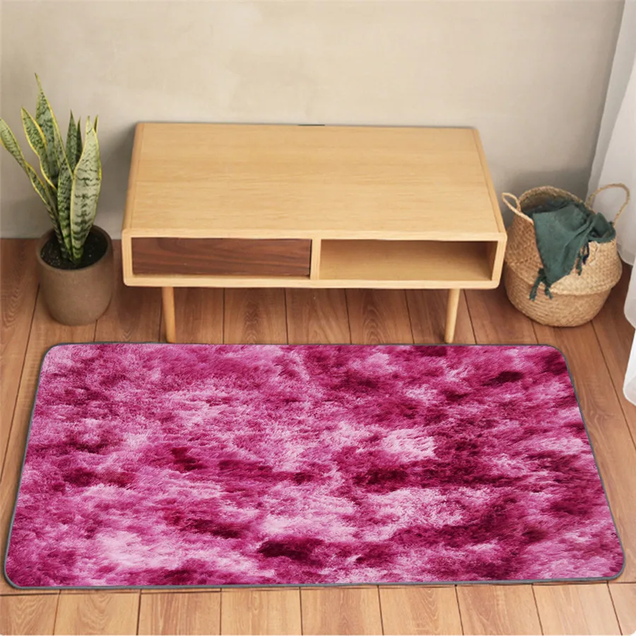 Скандинавский коврик ins с переливающимися красками градиентный сетчатый красный