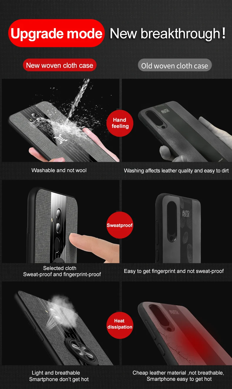 Для huawei mate 20 Lite чехол матовая ткань глянцевый чехол для huawei mate 20 Pro mate 10 Lite противоударный чехол для телефона с кольцом держатель