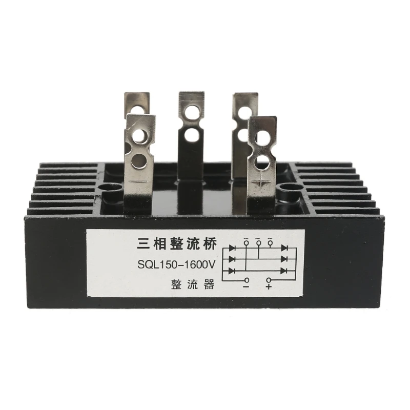 

3 Phase Diode Bridge Rectifier 1000V-1600V SQL150A Bridge Rectifier 200 Degree Aluminum Module Electronic Components & Supplies