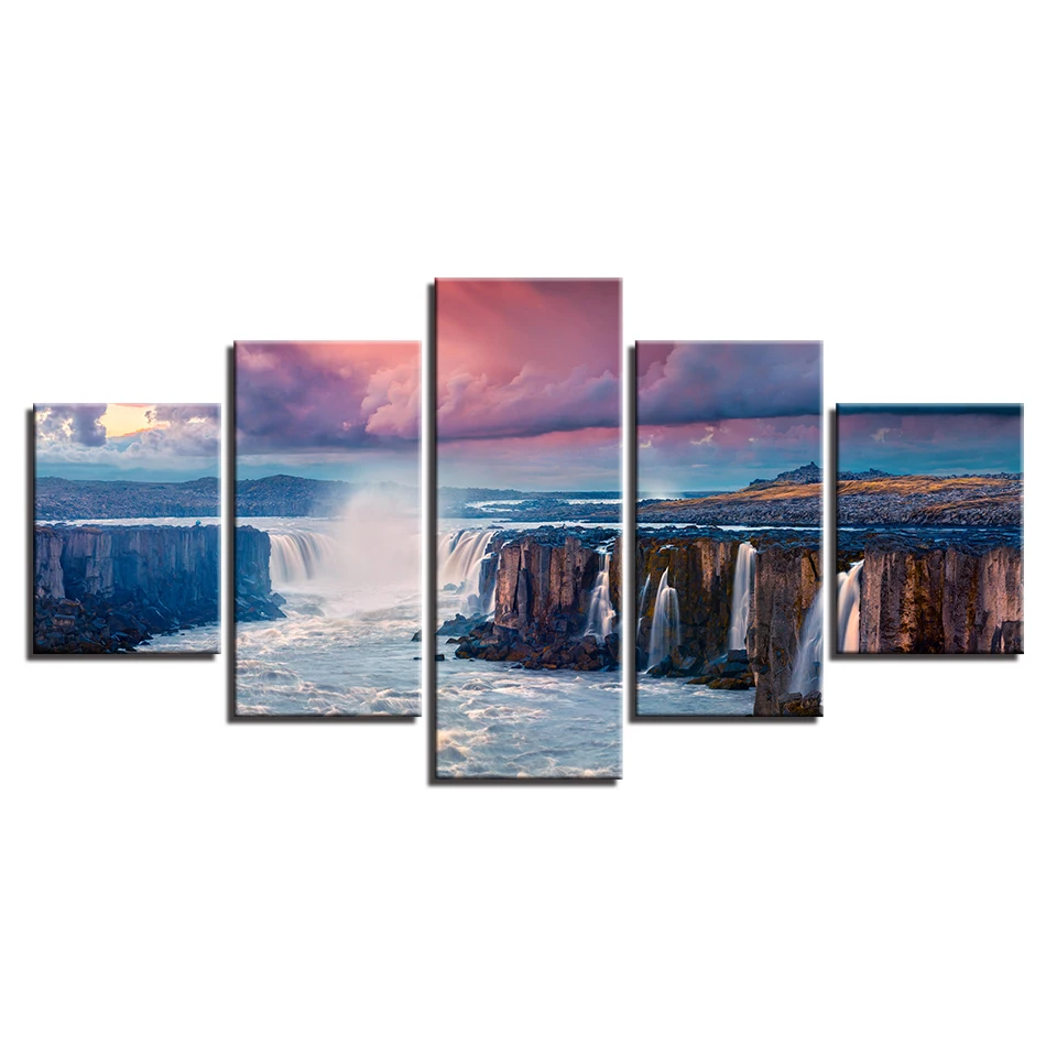 

Modern Art Posters Anime Scenery HD 5 Pieces Decoration for Room Decor Posters Wall Art Wall Paintings Home Decor Anime Poster