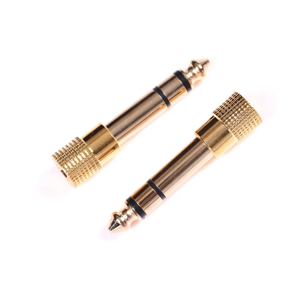 

2Pcs 6.5mm Male to 3.5mm Female Jack Plug Headphone Audio Adapter Converter