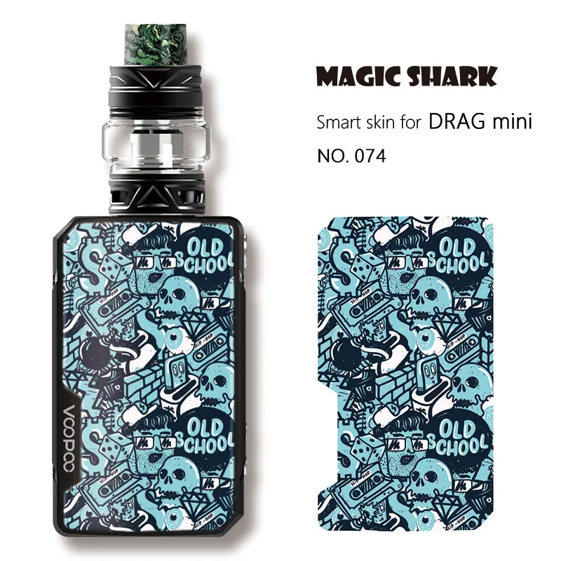 Magic Shark 2019 новинка зимы Месси Череп лист Железный человек пленка футляр для вейпа
