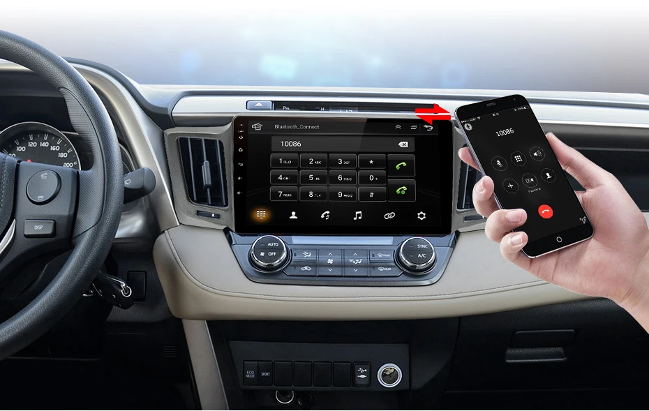 Junsun V1 2G+ 32G Android 9,0 DSP для Toyota RAV4 2013- автомобильный Радио Мультимедиа Видео плеер навигация gps RDS 2 din dvd