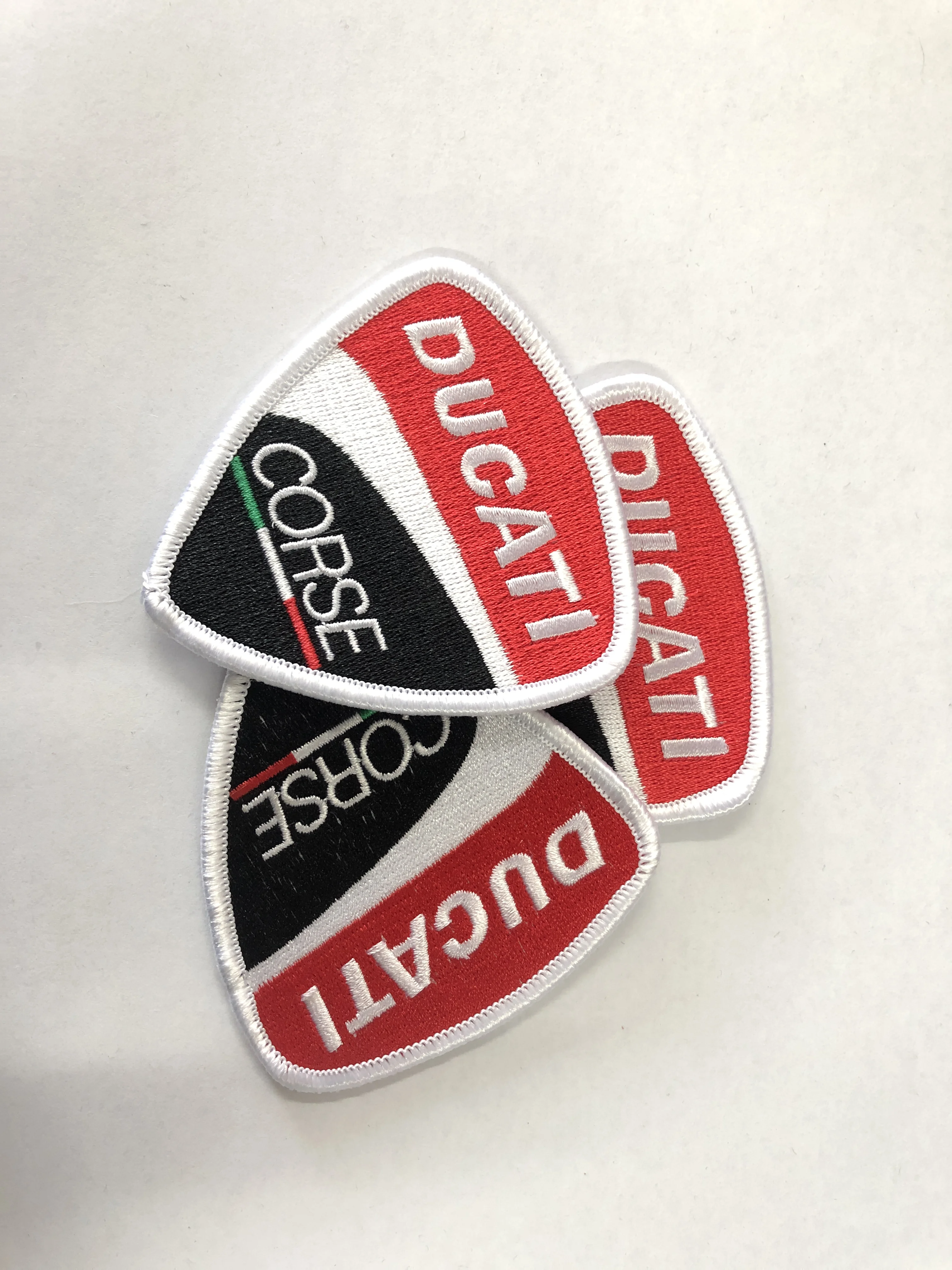 Ducati corse гоночная вышивка нашивки для одежды нашивка Merrow border Железный на подложке