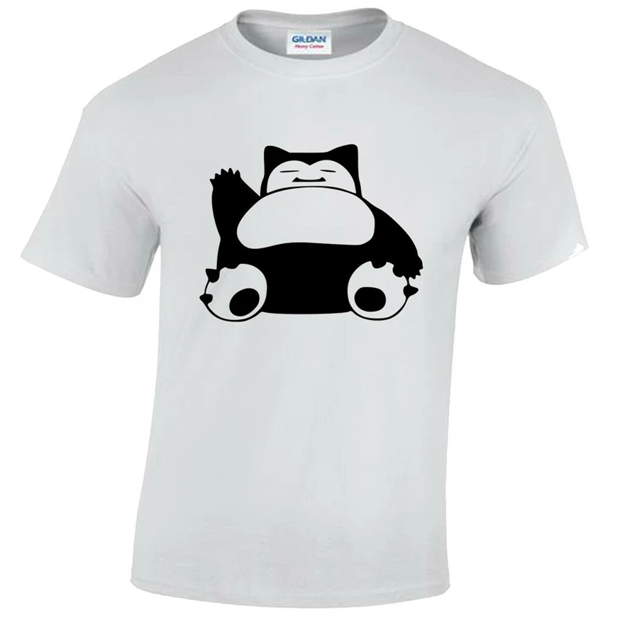 Snorlax Футболка мужская забавный Топ подарок футболка женская рубашка | Мужская