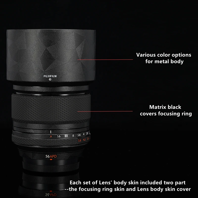 Пленка для объектива fuji XF56F1.2 R APD виниловая пленка FUJI non XF 56 мм f/1 2 защитная крышка
