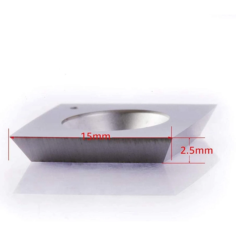 

Wood Turning Tool Replacement Carbide Cutter Set Square, Round and Diamond Shaped Cutters,Pack of 6 Cutter with 6 Screws