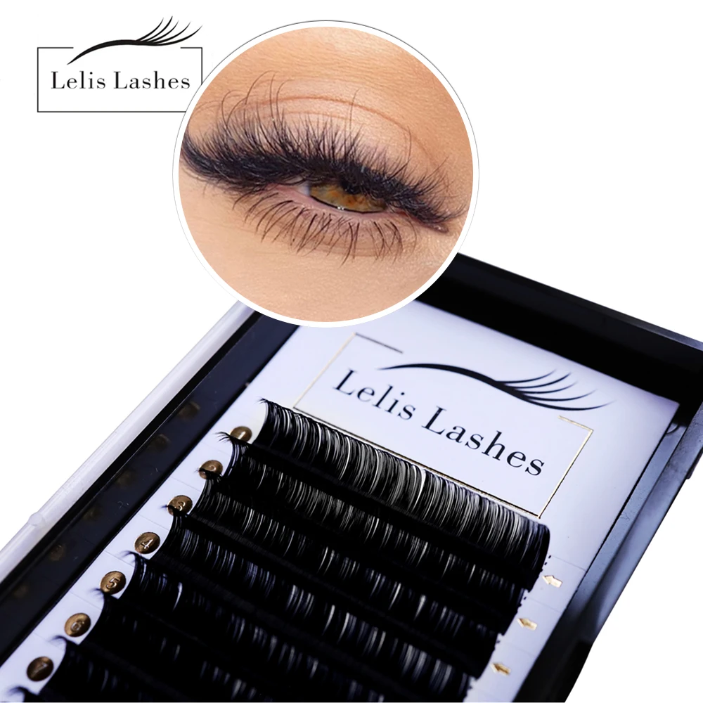 

Lelis lash Makeup Wholesale Volume/classical lashes 12rows Individual Eyelash Faux Cils High Quality Premium Mink Lashes Cilios