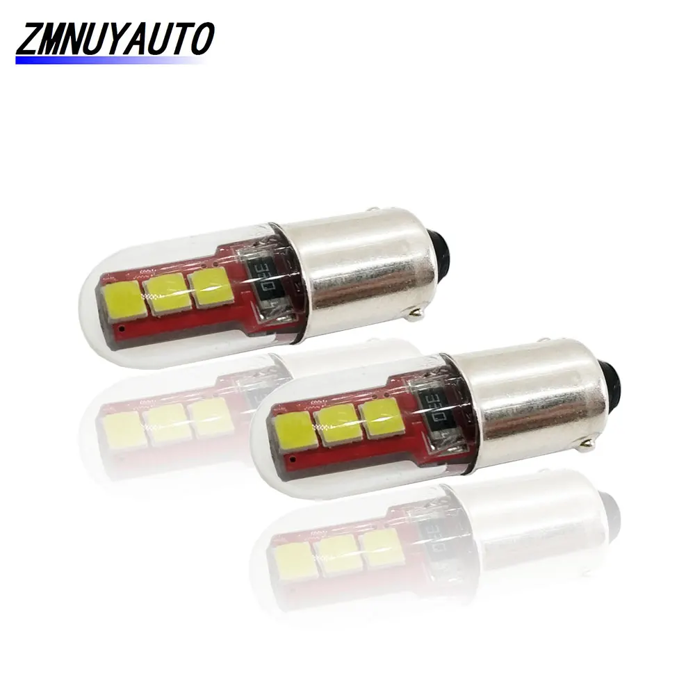 2 шт. BA9S T4W H6W светодиод 6SMD 3535 супер яркий Автомобильный номерной знак свет авто