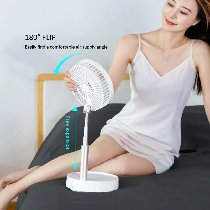 

Portable USB Recharge Desktop Fan Shake your head around 120° Non-slip soft pad for Home Office Bedroom etc Home accessories