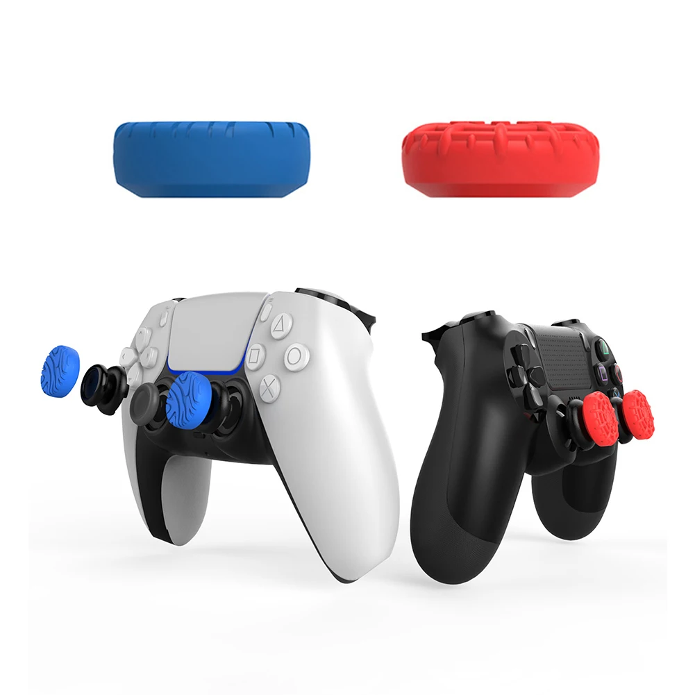 

Controller Hand Grip Extenders Caps for Playstation 4 PS5 Gamepad Extenders Rubber Joystick Caps Game Accessories