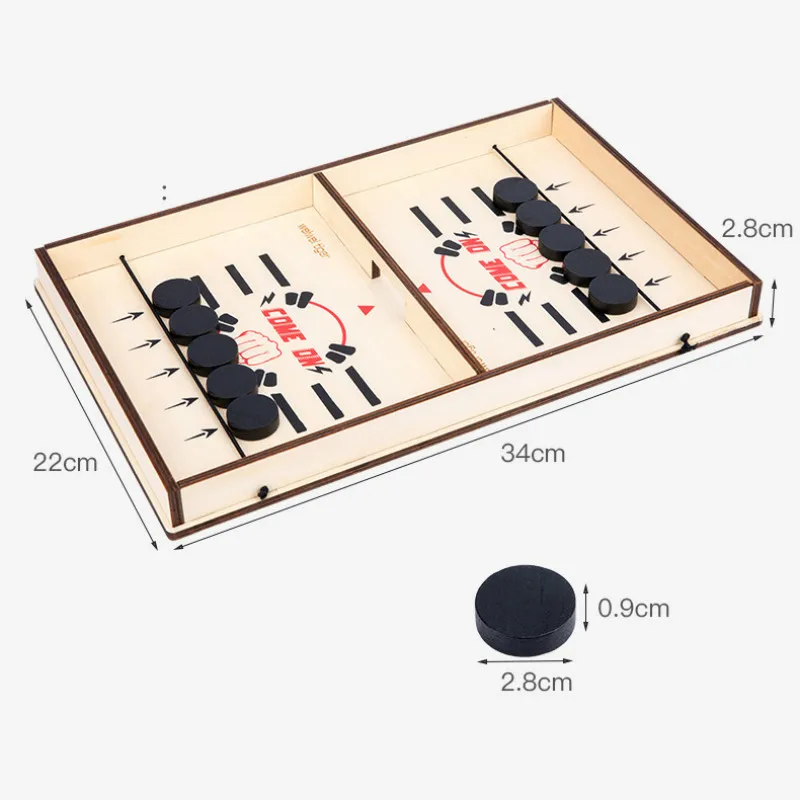 

2020 Hot Fast Sling Puck Game Paced Sling Puck Winner Fun Toys Board-Game Party Game Toys For Adult Child Family Wooden Toys