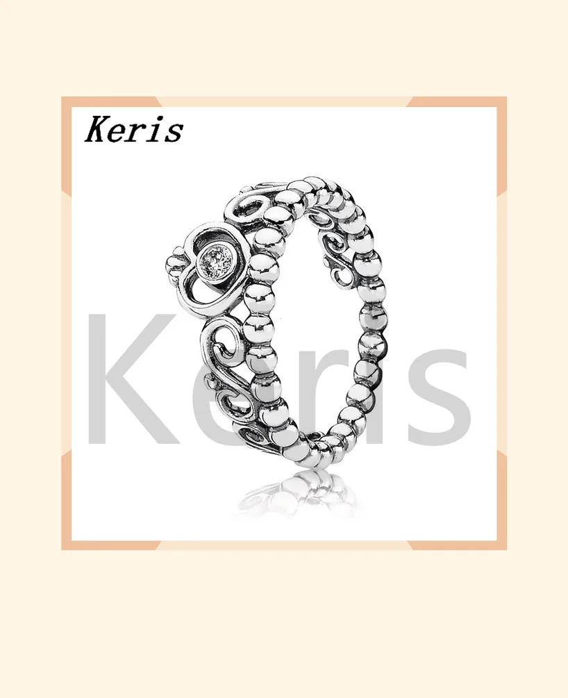 Keris store 100% Серебро Стерлинговое 1:1 Гламурная принцесса тиара оригинальная женская
