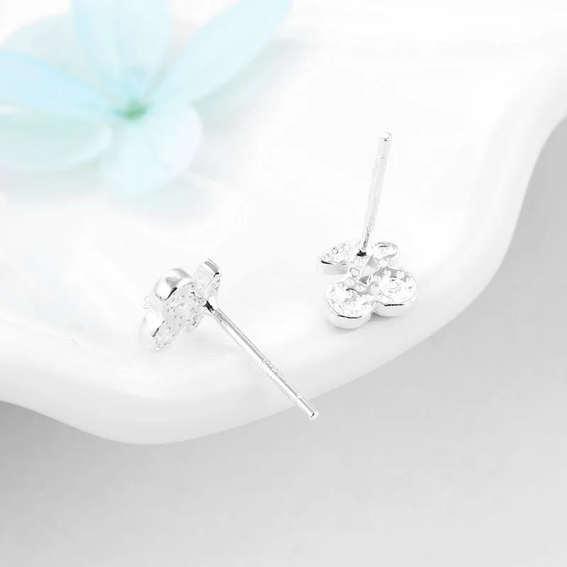 2018 популярные милые серьги-гвоздики из стерлингового серебра 925 пробы с эмалью