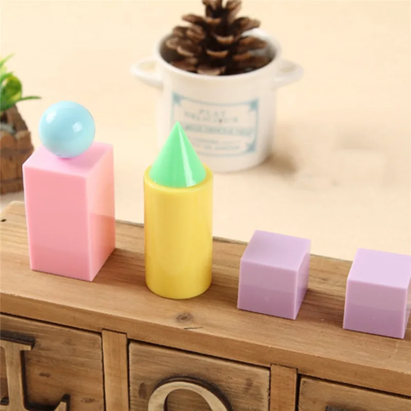 

Geometric Shapes Solids Oyuncak Montessori Toys For Children Educational Toy Materials Juguetes Math Baby Brinquedos Educativo