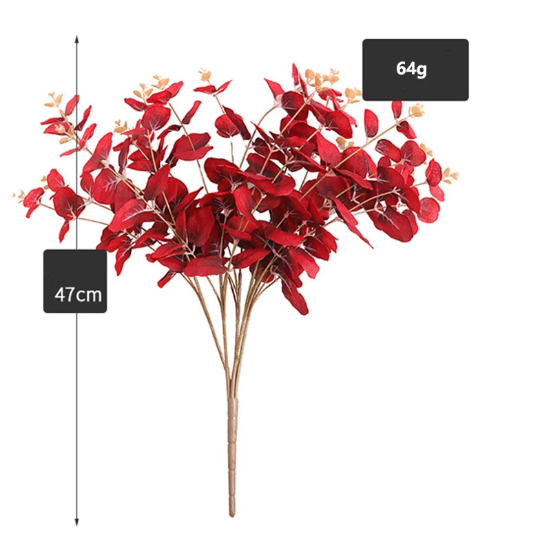 Искусственные цветы эвкалипта букет бутоны свадебное украшение для дома