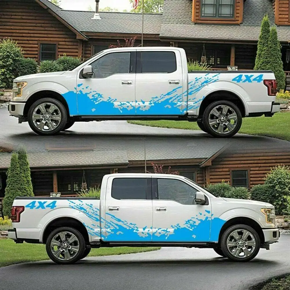 

2pcs/1set Car Sticker Splash Decal Off Road Graphics Stickers Vehicle Car Styling Accessories Wrap Car Car Film Vinyl Detai T1D1