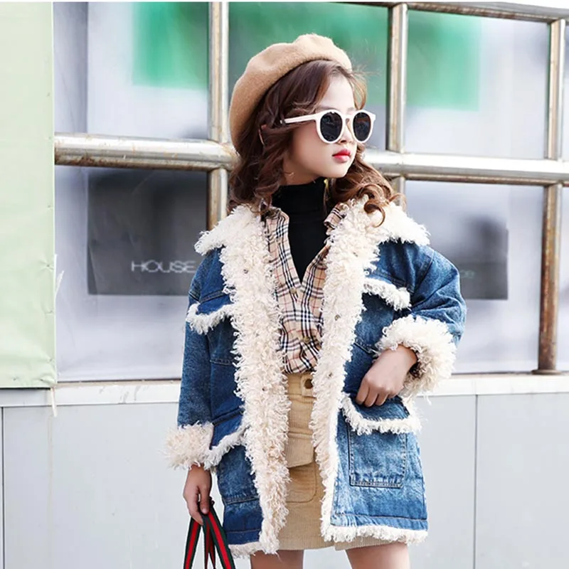 Scsech/детская зимняя куртка для снежной погоды кашемировое пальто из овечьей