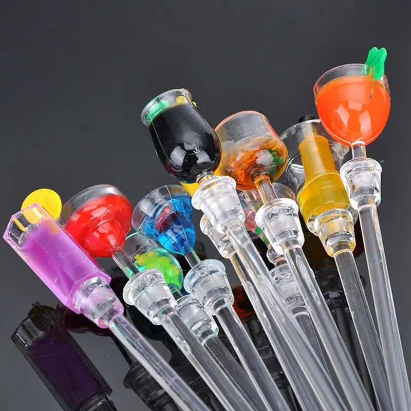 10 шт. акриловый напиток сок лупдлер перемешивание кофе резьбовые Коктейльные