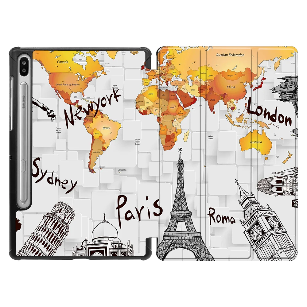 SS18 Чехол MTT для samsung Galaxy Tab S6, 10,5 дюймов, SM-T860, T865, T867, из искусственной кожи, Магнитная подставка, умный чехол, чехол, Авто Режим сна/пробуждения - Цвет: SS18