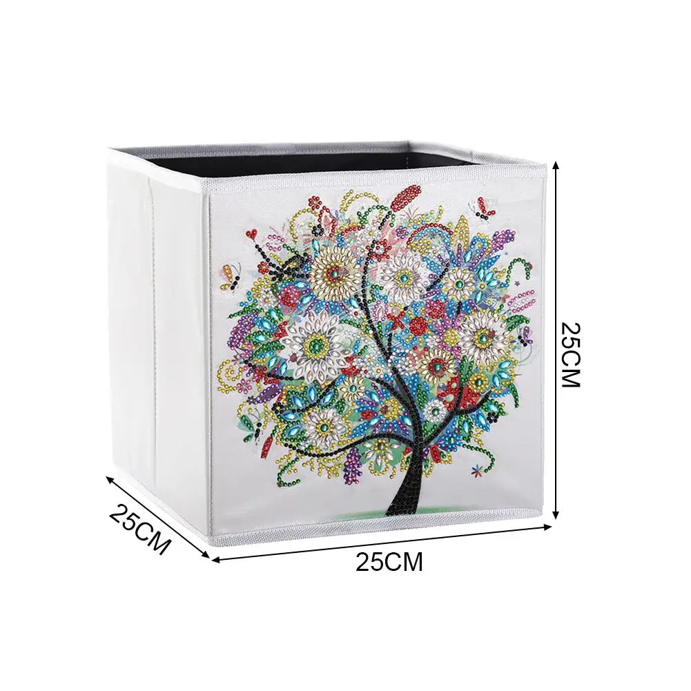 

Folding Storage Box DIY Diamond Cabinet Organizer Storage Basket for Home Office #CW