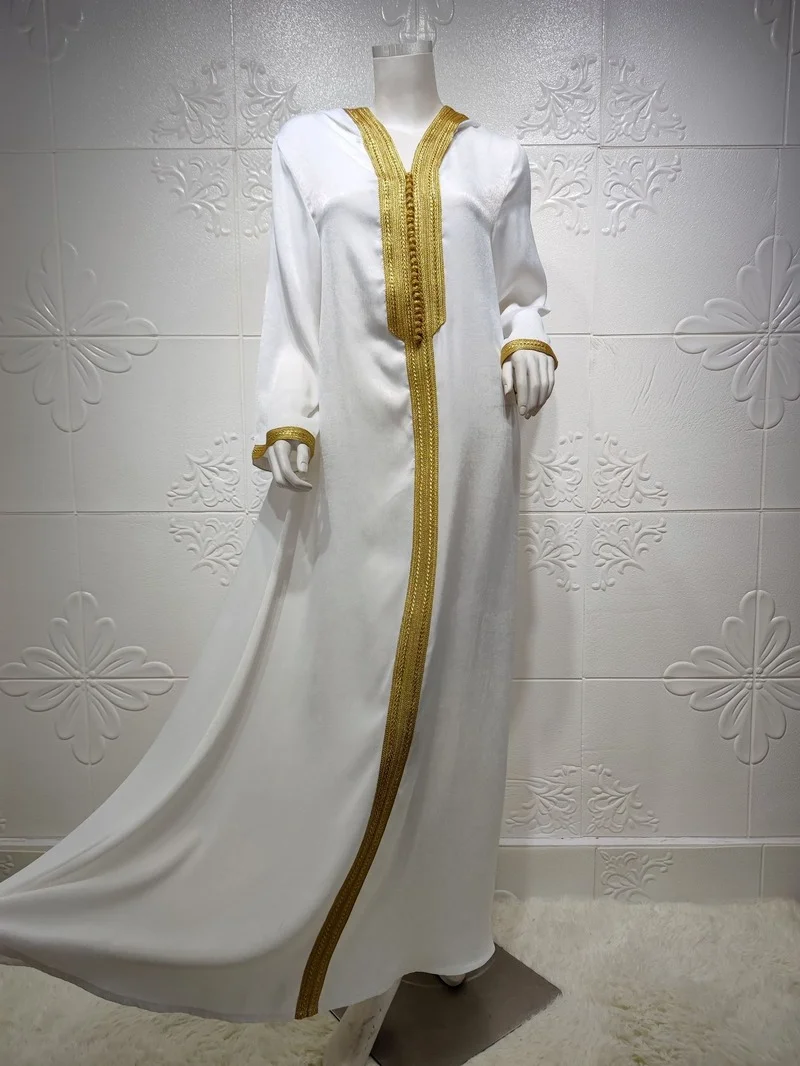 Ramadan Eid Abayas For Women Abaya Dubai Muslim Hooded Dress Jalabiya Kaftan Caftan Marocain Turkish Evening Gown Islam Clothing