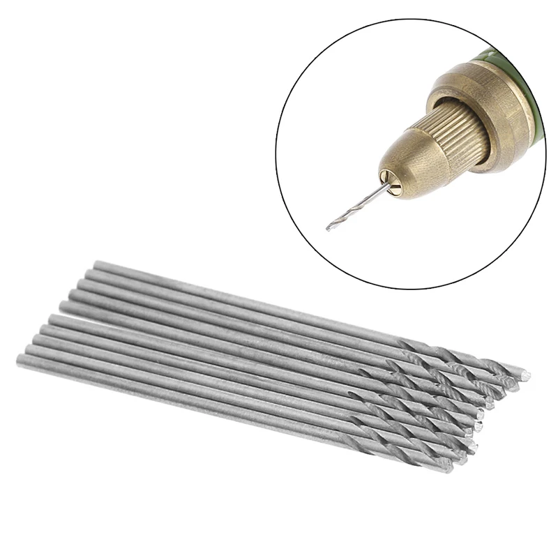 

60 Pcs 0.5-1.0mm Micro HSS Steel Twist Drill Bit Set Tool Shank