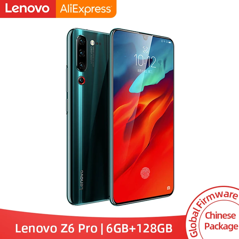 Глобальный Встроенная память lenovo Z6 Pro 6 ГБ 128 Гб Смартфон Snapdragon 855 Octa Core 6,3" FHD Дисплей сзади 48MP Quad камеры