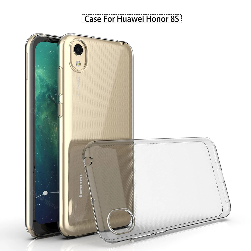 

Case For Huawei Honor 8S 2020 TPU Silicon Clear Fitted Bumper Soft Case for Huawei Honor 8S 2019Transparent Back Cover Honor 8S