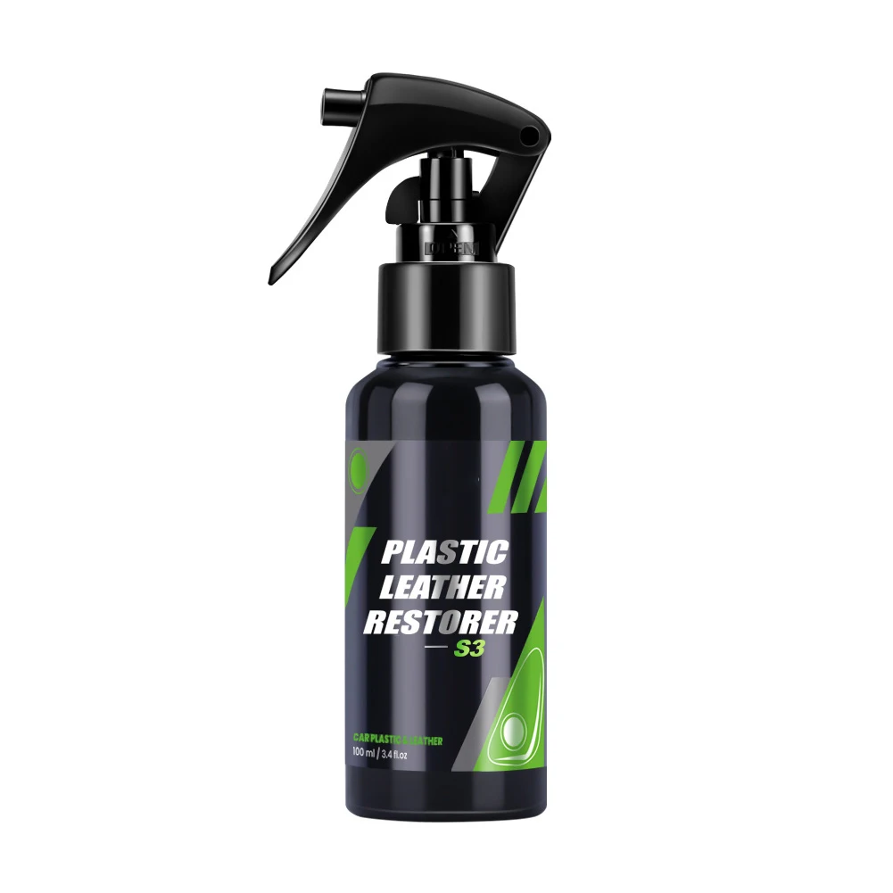50ml/100ml Plastic Renovator for Car Interior Spare Parts Seat Leather Liquid Wax Restore Cleaner Spray Accessories - купить по