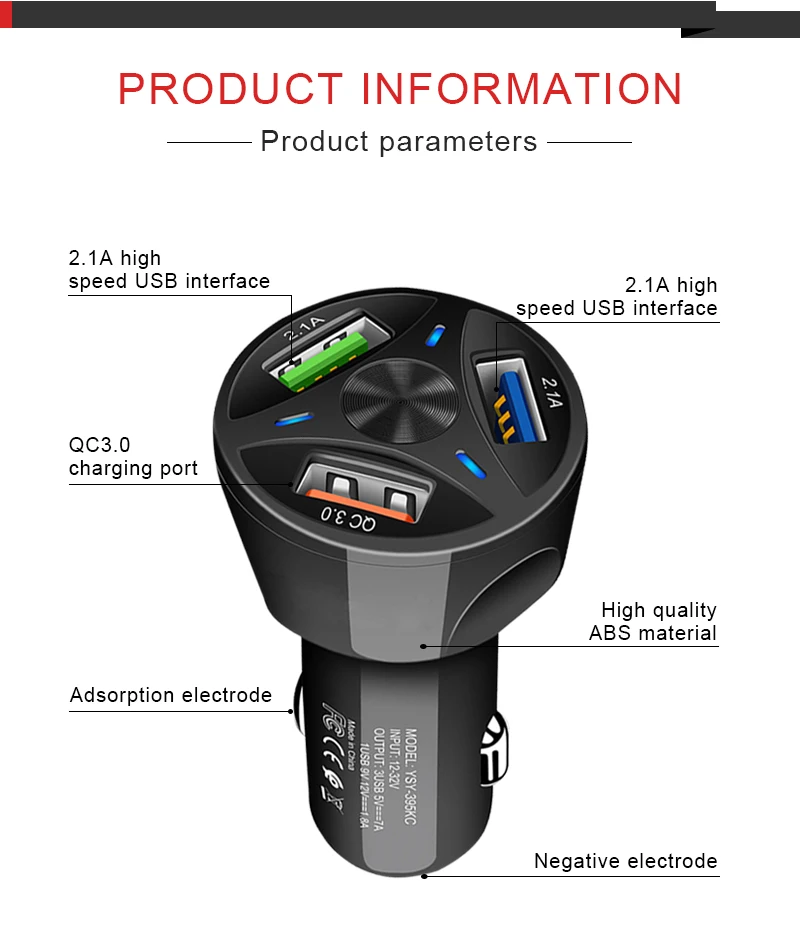 12/24 v автомобиль Зарядное устройство 3.1A Dual USB зарядное устройство для быстрой зарядки автомобили прикуривателя Зарядное устройство розетка в автомобиль в реальном времени Напряжение авто аксессуары