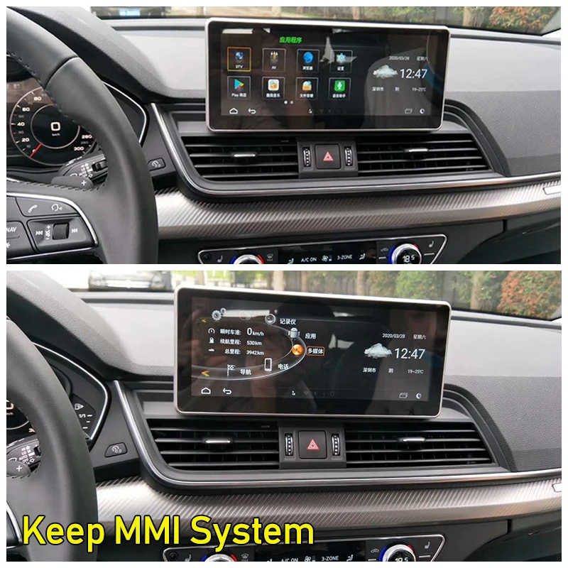 Автомобильный мультимедийный плеер для Audi Q5 FY 2019 ~ 2020 MMI Android авто GPS навигация HD