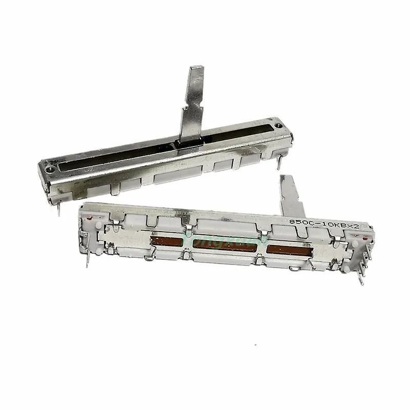 

1PC 60mm Pioneer DJM 350 600 700 800 Push Fader Straight Slide Potentiometer DJ Mixer B10KX2 20mm Handle