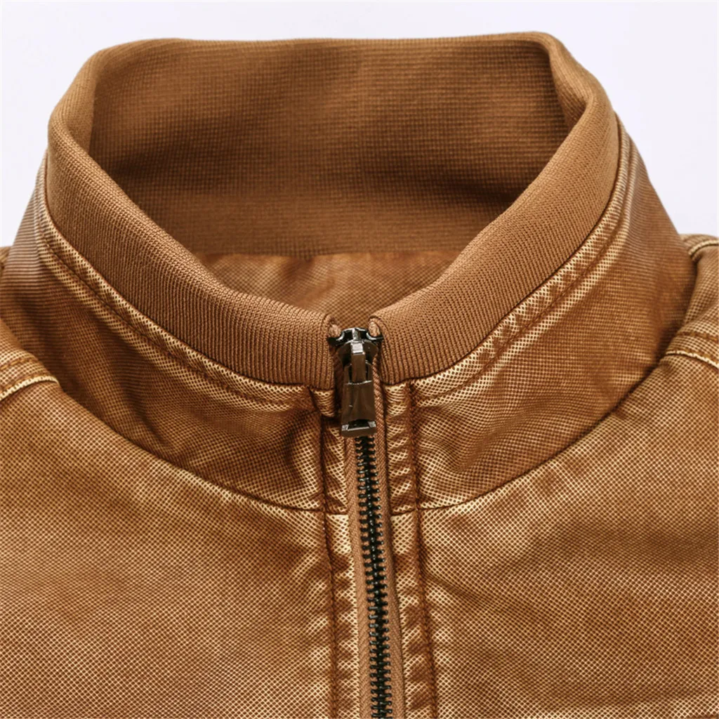 Джинсовая зимняя куртка размера плюс L-6XL Мужская однотонная Повседневная