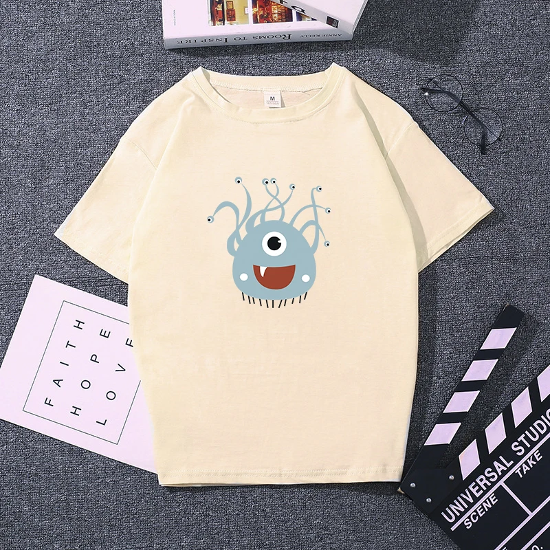 

Summer Monster Party T shirt Women Casual Fashion Streetwear Printed T-shirt Cool Tops Tee gothic punk clothes y2k aesthetic