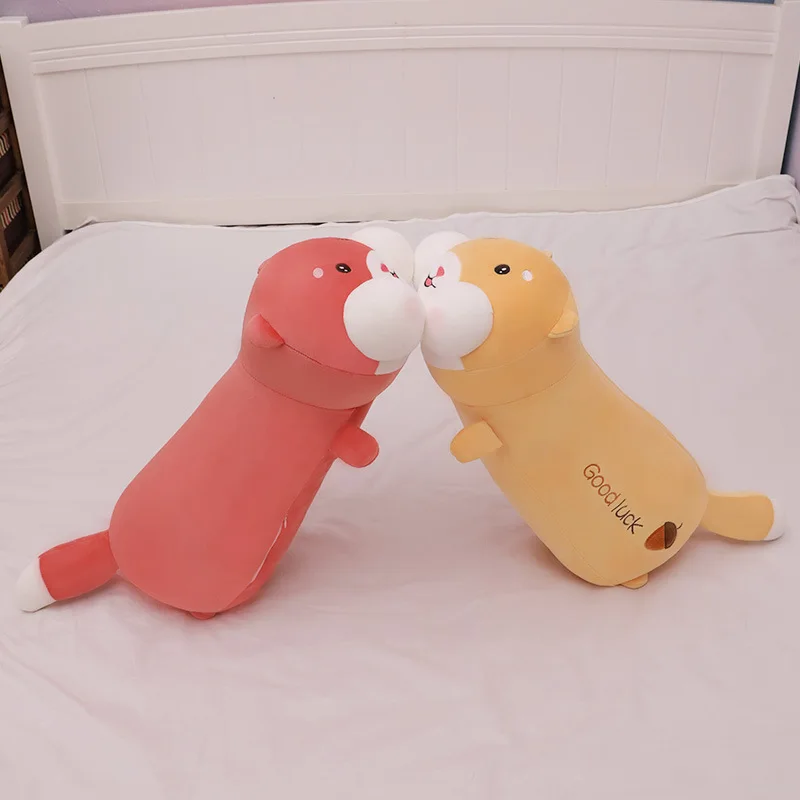 

Cute Soft Long Hamster Pillow Plush Toys Stuffed Office Nap Pillow Bed Sleep Pillow Home Decor Gifts Doll for Kids Girls