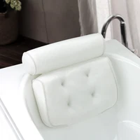 thickened bath pillow soft spa headrest bathtub pillow with backrest suction cup neck cushion bathroom accessories