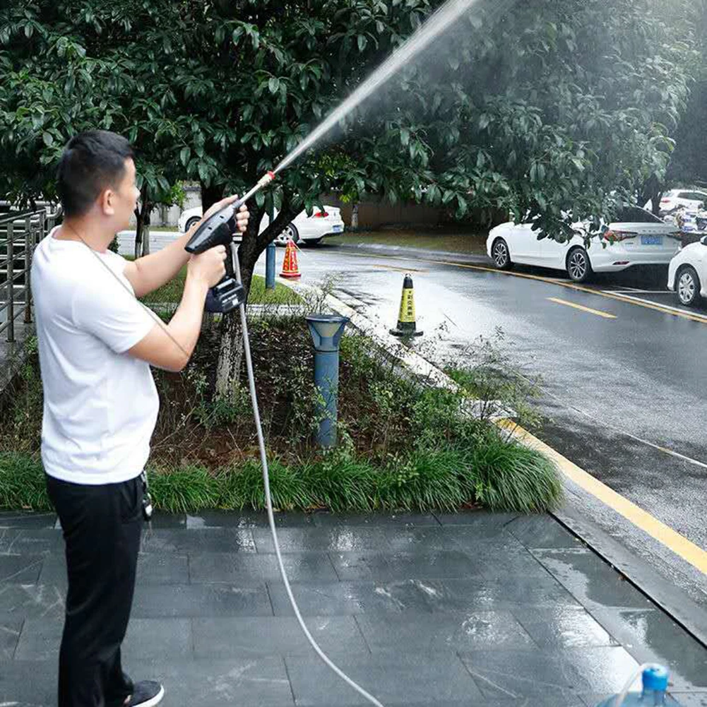 Pаспродажа Автомойка Портативный портативный беспроводной Давление шайб с Батарея Зарядное устройство бутылка-спрей автомобильный набор инструмент...