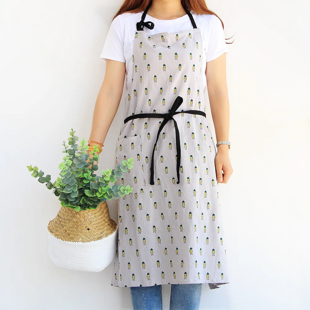

Cotton work apron baking oil anti-fouling waterproof kitchen