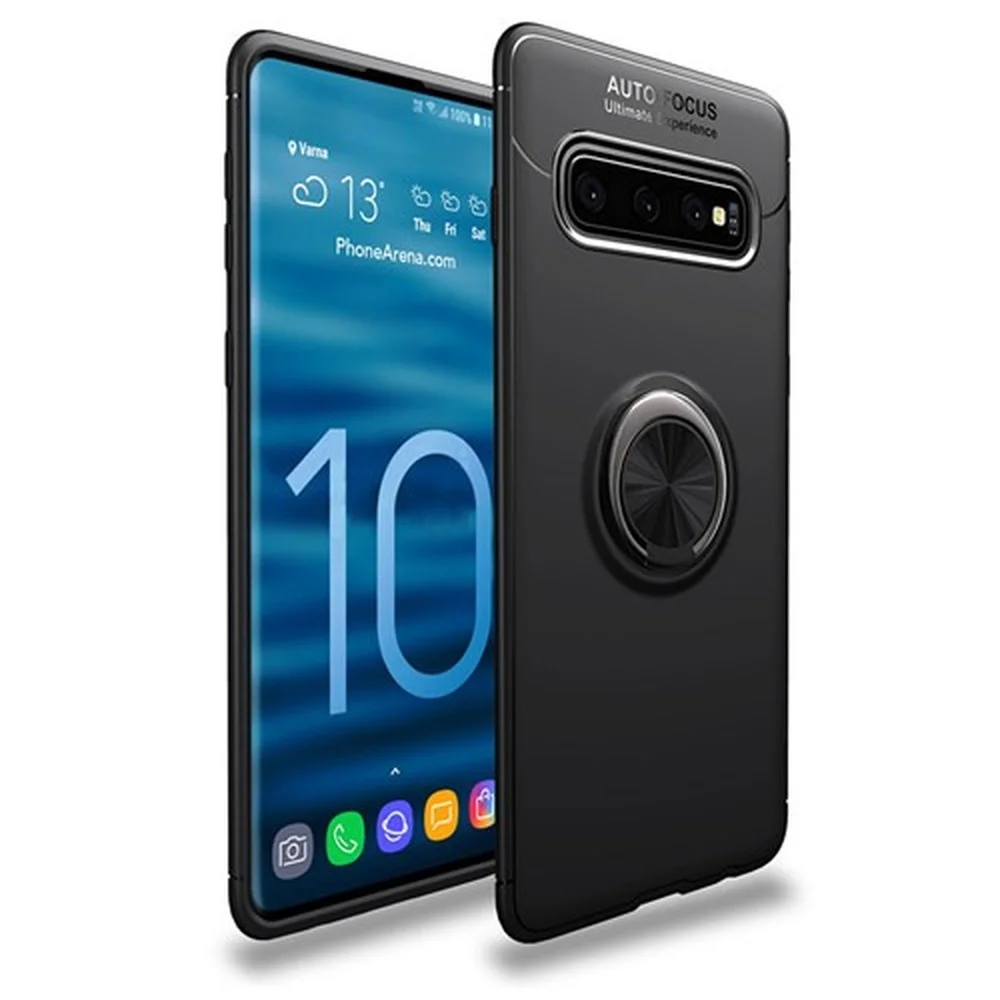 

Luxury Bracket Ring Shockproof Case For Samsung Galaxy S8 S9 PLus Full Cover For Samsung Note 8 9 TPU Soft Silicone Holder Cases