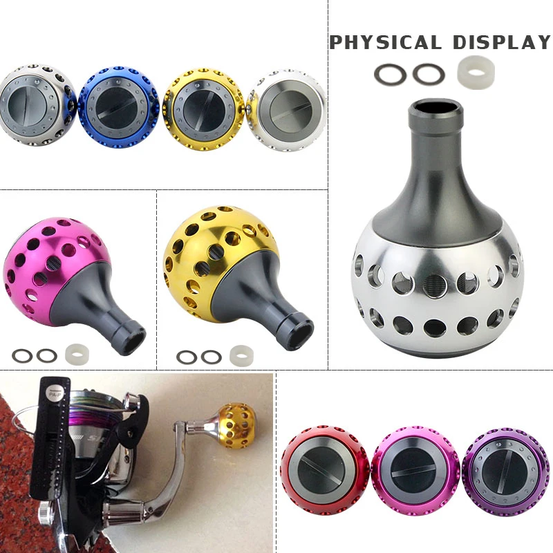 EKFan круглый из алюминиевого сплава Рыболовная катушка ручки для 5000 10000 Катушка