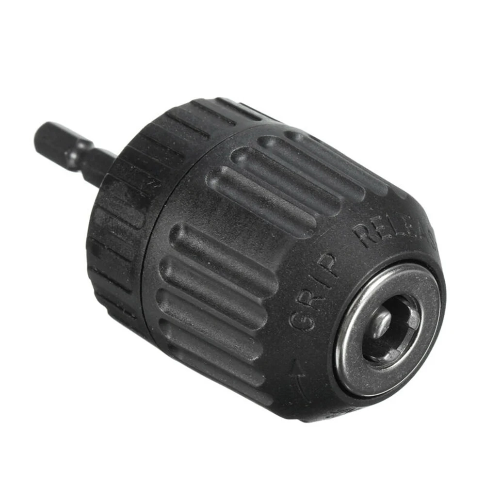 

1pc Drill Chuck 0.8-10mm Keyless Bit 0.23\" Shank Hex Adapter Converter