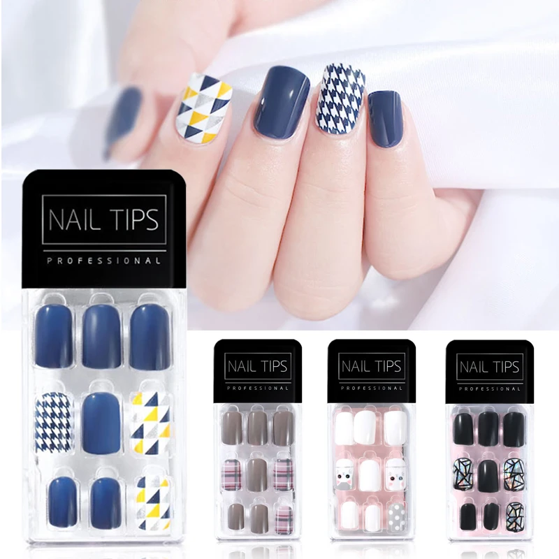 Износостойкие съемные накладные ногти ультратонкие без следов художественное