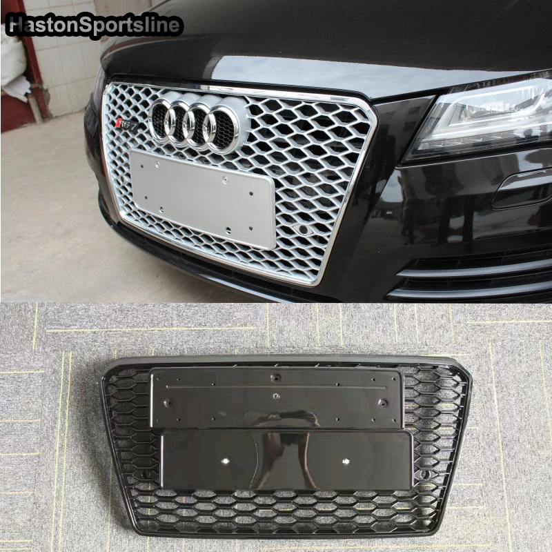 A7 RS7 стиль Эмблема Логотип передний сотовый бампер сетка решетка для Audi S7 2012
