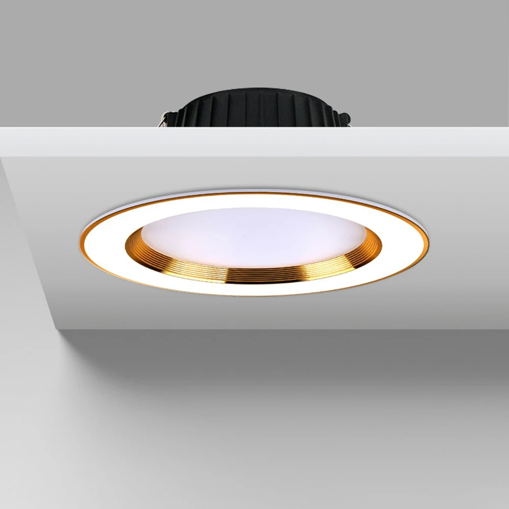 Recessed-Light Modern Down light Led Ceiling Lamp Aluminum High Brightness Living Room Light Fixture 7W 10W 12W Dimmable |