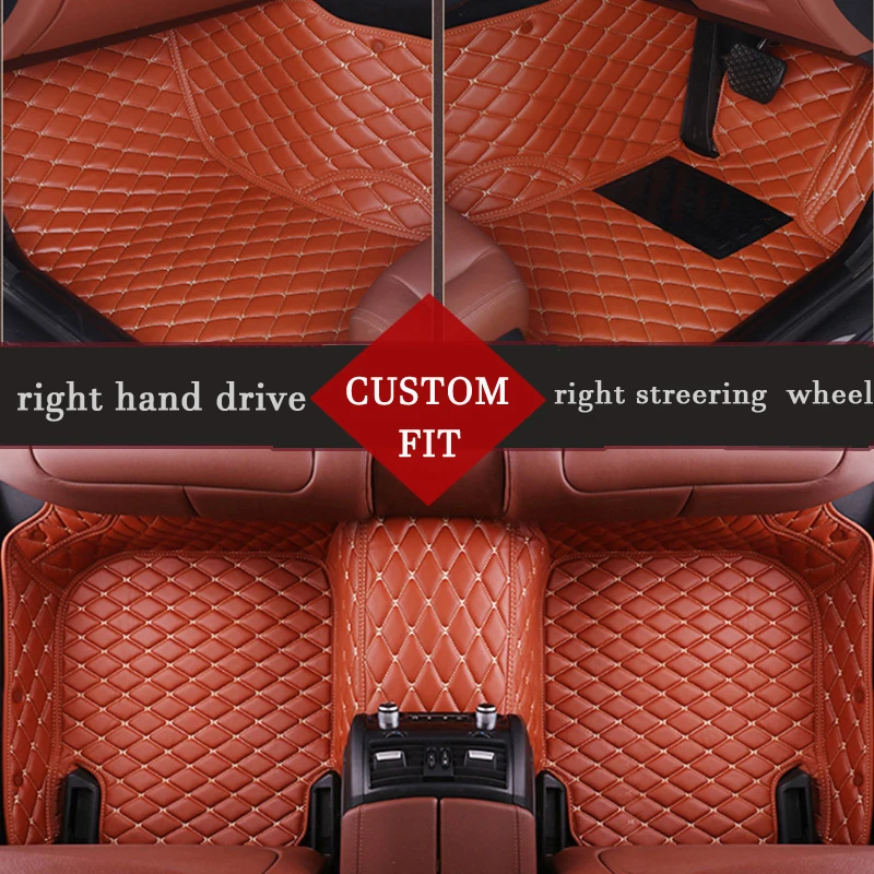 

Custom fit right hand drive car floor mats for Mercedes Benz W168 W169 w176 CLA180 CLA200 CLA220 CLA260 leather car carpets