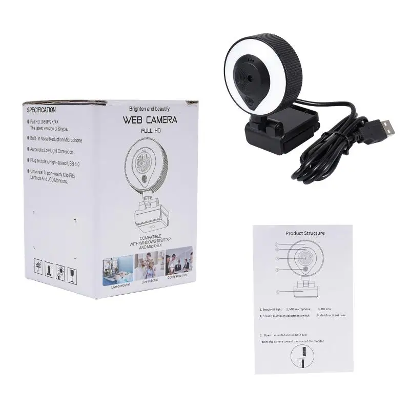 

1080P Full HD Web Camera With Microphone USB Plug Web Cam For PC Computer Mac Laptop Desktop YouTube Skype Mini Camera HOT
