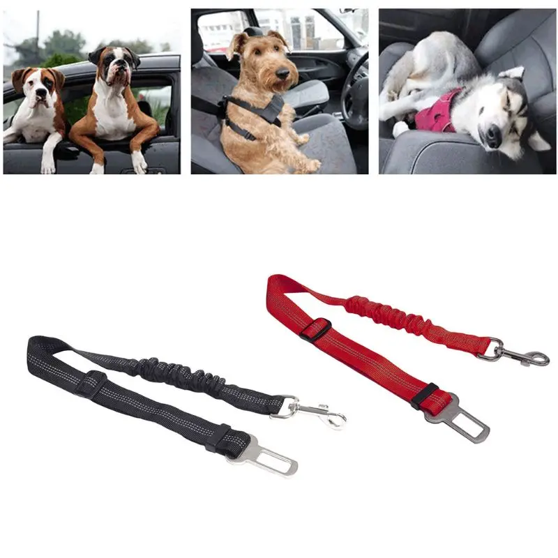 New 1 Pc Pet Dog Cat Vehicle Car Seat Belt Adjustable Harness Seatbelt Lead Leash For Small Medium Dogs Travel Clip Supplies | Автомобили